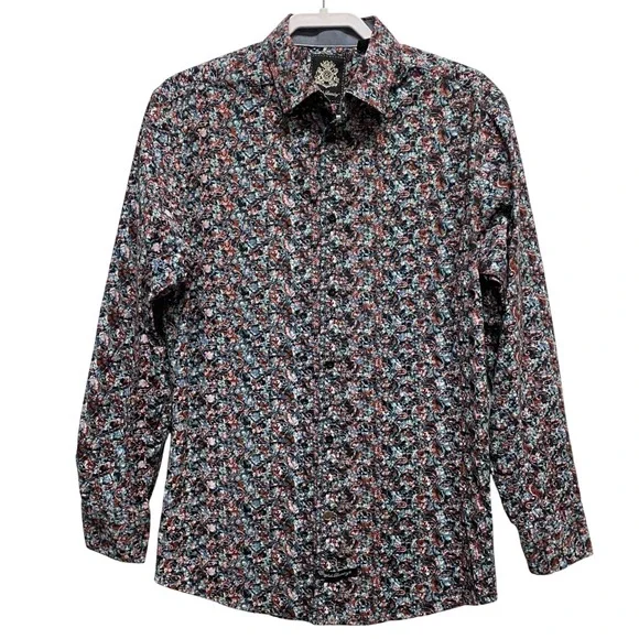 english laundry dress shirt English Laundry Short-Sleeve Mini Geo Shirt Stately